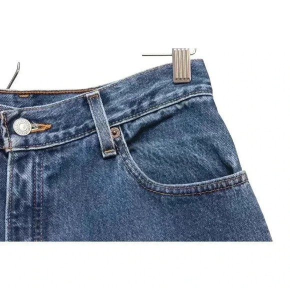 Vintage Y2K Levi's 550 Jeans Size 8 Petite Classic Relaxed Fit Tapered Leg Baggy - Picture 5 of 13